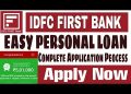 IDFC Bank Personal Loan | Complete Application Process | Minimum Documents Minimum Cibil | Apply Now