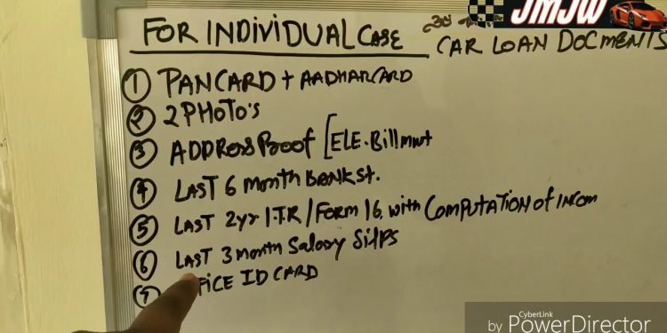 Car Finance or loans documents