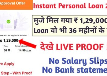 Instant Personal Loan With Live Proof  || No Salary Slips || No Bank Statements || Tenure -36 Months