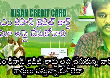 how to apply pm kisan credit card online in telugu| kcc card apply online in telugu| kcc new update