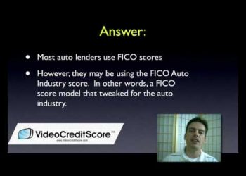 Auto Loans and FICO Credit Scores