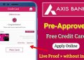 Axis bank my zone credit card pre-approved offer without income | apply free credit card online