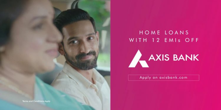 Axis Bank Home Loans with 12 EMIs off