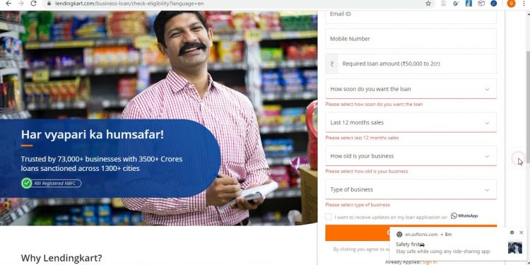 business loan , unsecured loan , lendingkart