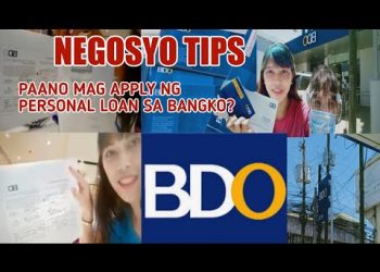 PAANO MAG APPLY NG PERSONAL LOAN SA BANGKO / PAANO MAG LOAN SA BDO / BDO PERSONAL LOAN