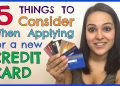 5 Things to Consider When Applying for a Credit Card