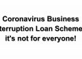 Coronavirus Business Interruption Loan Scheme