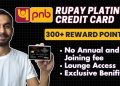 PNB Rupay Platinum Credit Card | PNB Rupay Credit Card Apply Online