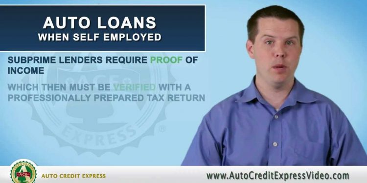 Bad Credit Auto Loans when Self Employed
