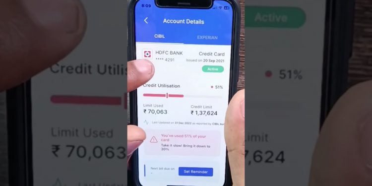 Hdfc credit card down for credit score #shorts