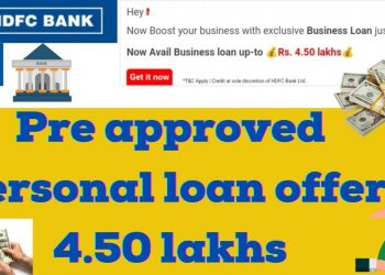 hdfc bank pre approved business loan business loan offer
