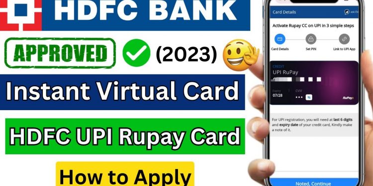 HDFC UPI Rupay Credit Card Apply Process | INSTANT APPROVAL 2023
