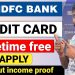 Hdfc credit card apply | HDFC instant credit card | Without income proof & lifetime free credit card