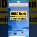 how to check credit card application status hdfc bank ?