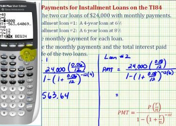Ex: Comparing Two Installments Loans  (Car Loans)