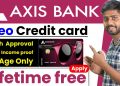 Axis bank neo credit card || axis bank neo credit card apply || Lifetime free instant Approval