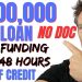 NO DOC $100,000 Line of Credit Loan FAST STREAMLINED!