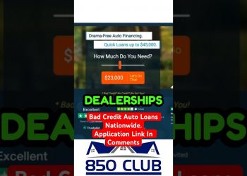 EASY Bad Credit Auto Loans #badcreditautoloan #850club