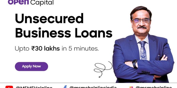 Unsecured Business Loans upto Rs. 30 Lakhs by Open Capital