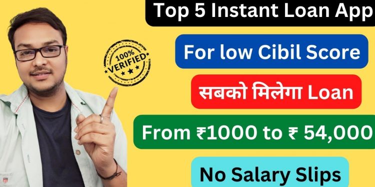Top 5 Instant Personal Loan Apps for Low CIBIL | From Rs 1000 to Rs 54,000 | Without Salary Slips