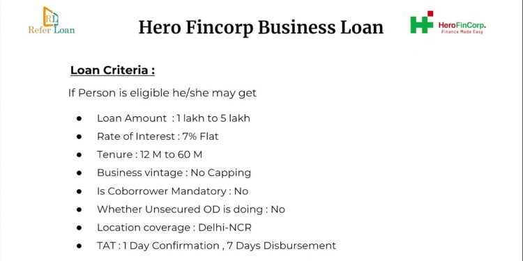 Hero fincorp Business loan Policy in Hindi