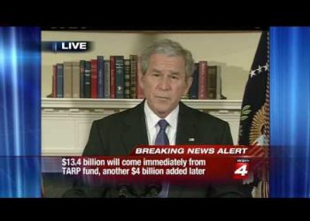 President Bush Announcement Auto Loans TARP Dec 19 2008