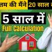 How I Paid My 20 Years Home Loan in Just 5.5 Years | Full Calculation