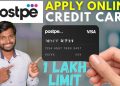 Postpe Credit Card Apply Online Process | Postpe Credit Card Apply