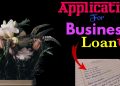 Application to the bank manager for Business Loan | Application for Business Loan | Business Loan