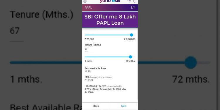 SBI Offered me 8 Lakhs PAPL Personal Loan on YONO App
