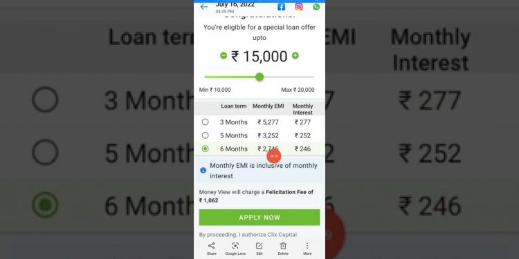 Money view 15000 Loan