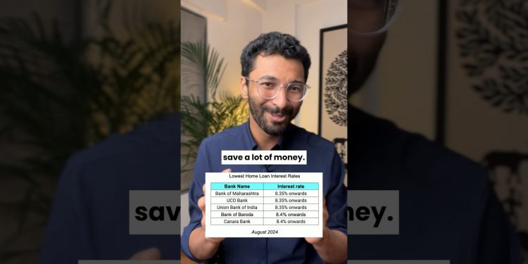 Lowest home loan interest rates | Save lakhs #personalfinance