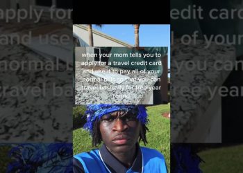 when your mom tells you to apply for a travel credit card and use it to pay all of your normaboils s