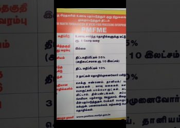 PMFME loan in tamil | food processing business loan | subsidy#shortstamil #shortsfeed #pmfme #loan