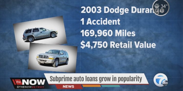 Subprime auto loans grow in popularity