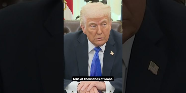 Trump announces federal student loans will now be overseen by Small Business Administration #shorts