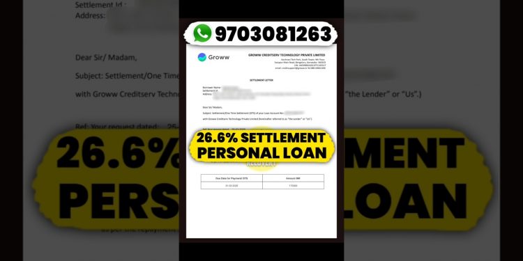 Personal Loan Settlement 26.6% #loansettlement #creditcard
