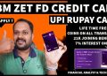 SBM ZET FD RUPAY UPI CREDIT CARD APPLY ? THIS IS BEST FD CREDIT CARD NOW 2025 ? 21K WORTH BENEFITS .