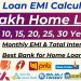Home Loan Interest Rates 2025 | Best Home Loan Interest Rates 2025 | 25 Lakh Home Loan EMI |