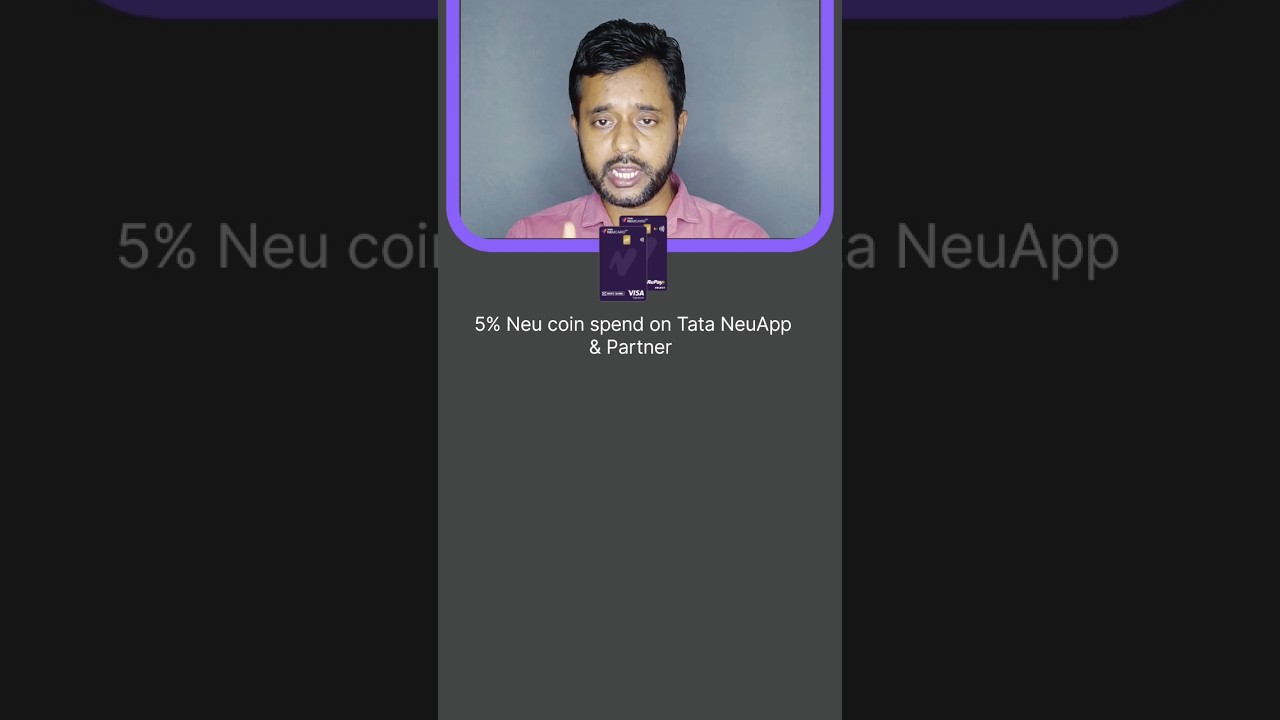 Tata Neu infinity credit card benefits and lifetime free | best HDFC Bank credit card