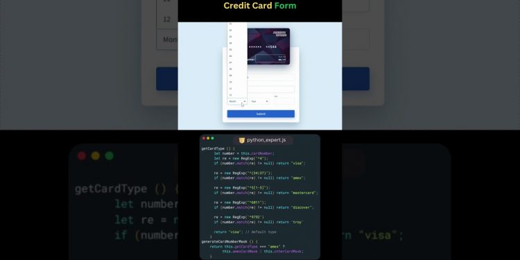 Design a Smart Credit Card Form | Frontend Animation #Shorts #coding #coreui #uistackview #trending