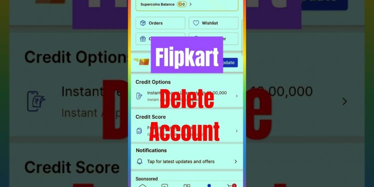 How to delete flipkart Account? #shortsfeed #shorts #deleteaccount
