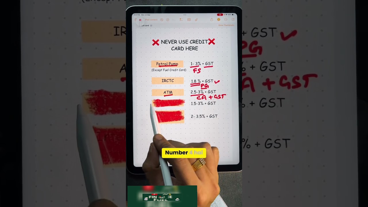 Never Use a Credit Card Here  #shorts #finance #creditcard #investing #investment #financefuel