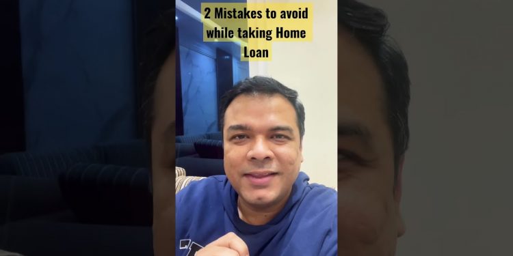 2 Mistakes to avoid while taking Home Loan #shorts #investing #homeloan #insurance #emi #interest