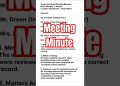 How to write a meeting minute?Minutes of meeting|Meeting minute|MOM|Business Communication #english