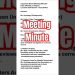 How to write a meeting minute?Minutes of meeting|Meeting minute|MOM|Business Communication #english
