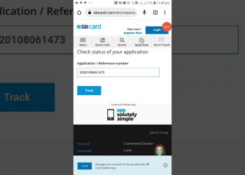 Sbi Credit Card Applications Status Check #shorts #viral #ytshorts How to check Sbi Card Status