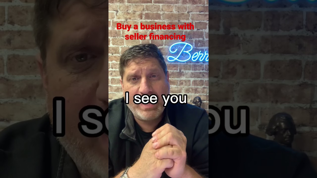 Buy a business with seller financing
