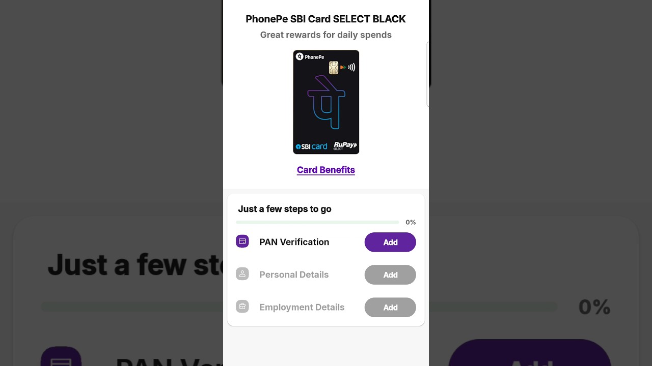 Phone pe sbi select black credit card apply #sbiphonepe #card apply #sbiphonepecard #phone pe card