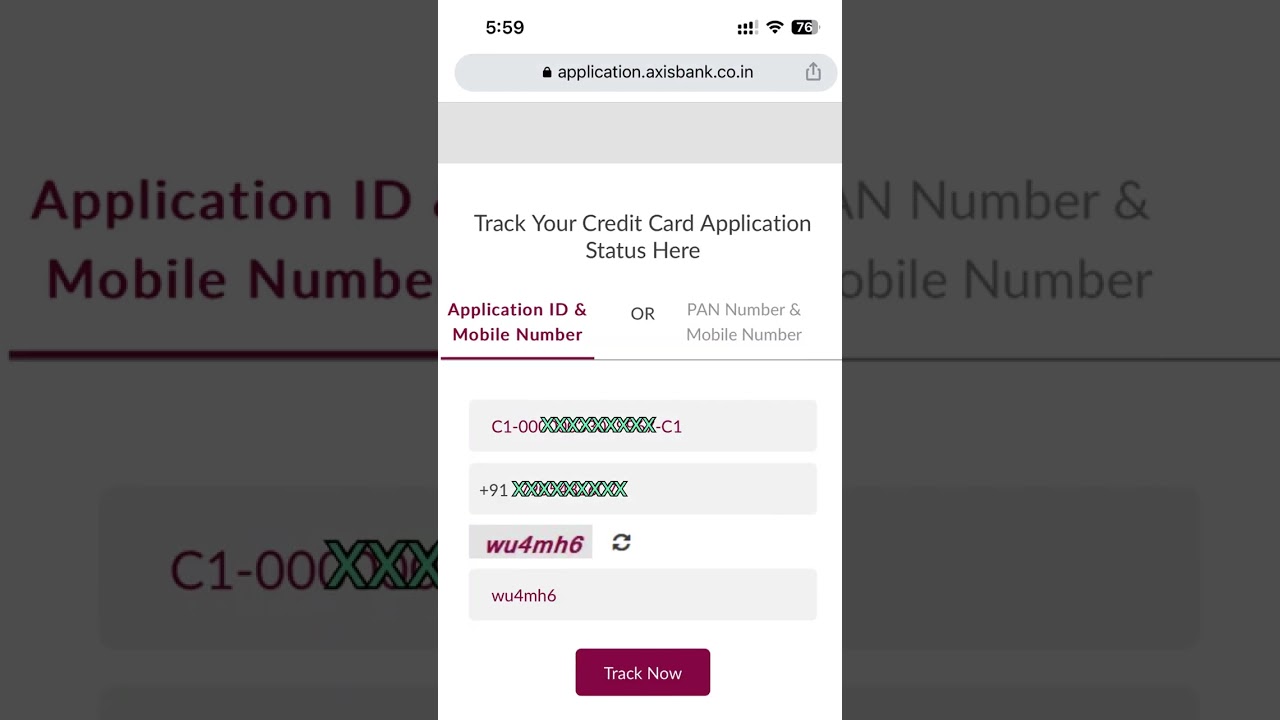 axis bank credit card application status tracking | axis Indian oil credit card live proof